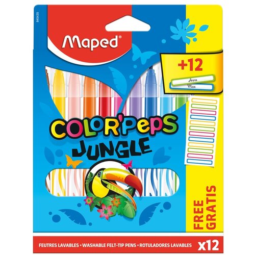Maped flomasteri COLOR`PEPS jungle + nalepnice gratis 1/12 Cene